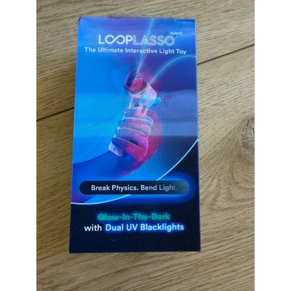 Loop Lasso Nano Ultimate Interactive Light Toy Glow-in-the-Dark UV Blacklights